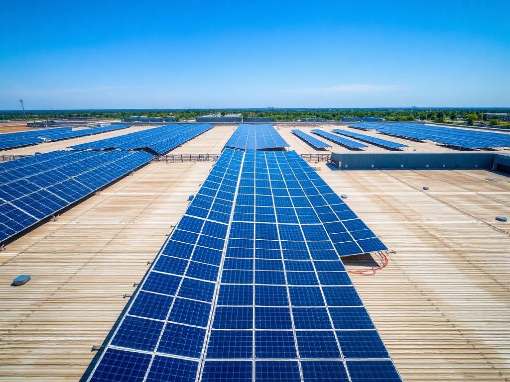 Warehouse solar array